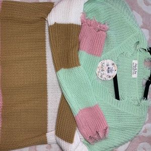 Multi colored sweater